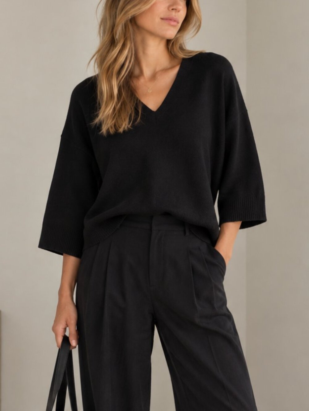 Aritzia Wilfred Free Souvenir Sweater Black Size 1 S